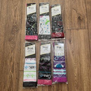 Women's Compression Socks Lot of 6 Pairs Nurse Themed
